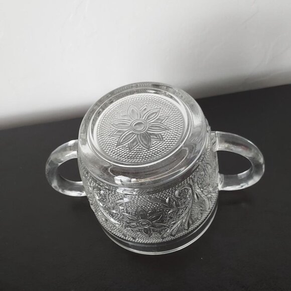 RARE 50's Anchor Hocking Sugar & Creamer/40's Duncan Miller Glass Tray - Picture 5 of 7